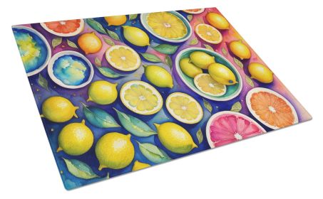 NEW Colorful Lemons Glass Cutting Board Decorative Tempered Glass Kitchen Cutting and Serving Board Large Size Chopping Board