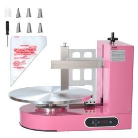 VEVOR Cake Decorating Machine Cake Frosting Spreading for 4" to 16" Cake Pink